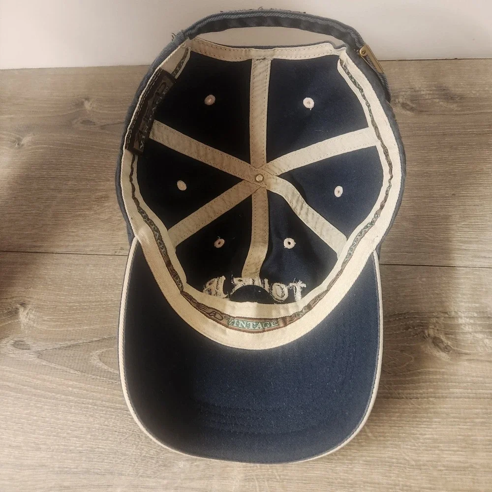 Tour 18 Golf Course Dallas Texas Strapback Blue Baseball Cap Hat W/ Ball Marker